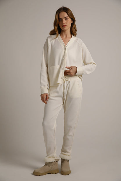 מכנסי ג'וגר בסריגת וואפל | קנת קול