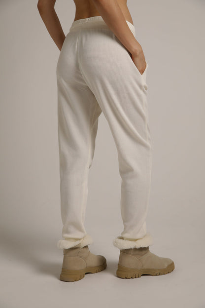 מכנסי ג'וגר בסריגת וואפל | קנת קול