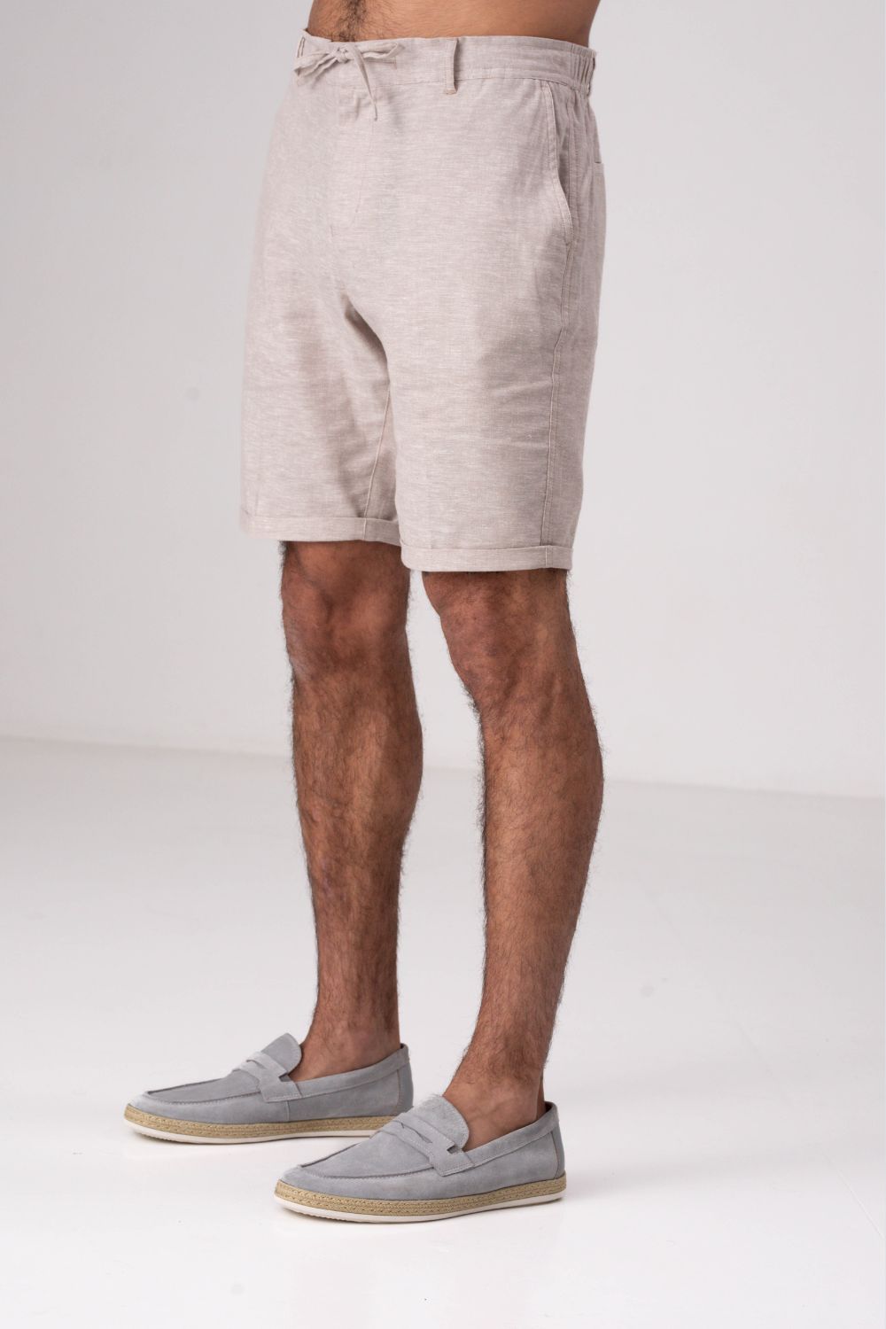 מכנסי ברמודה פשתן לגבר