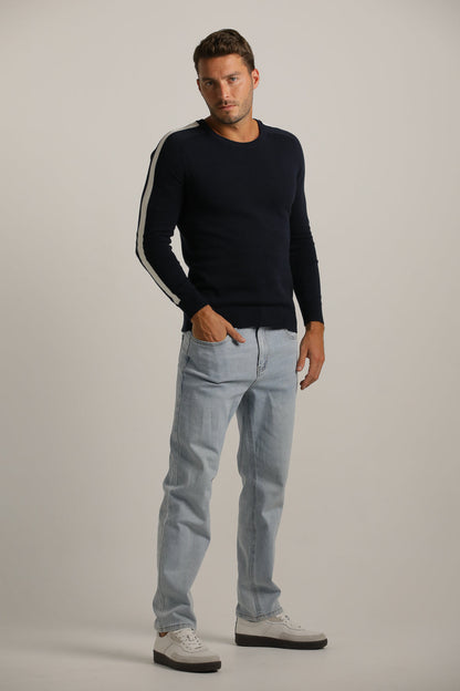 חולצת סריג בגזרת רגלן לגברים | קנת קול