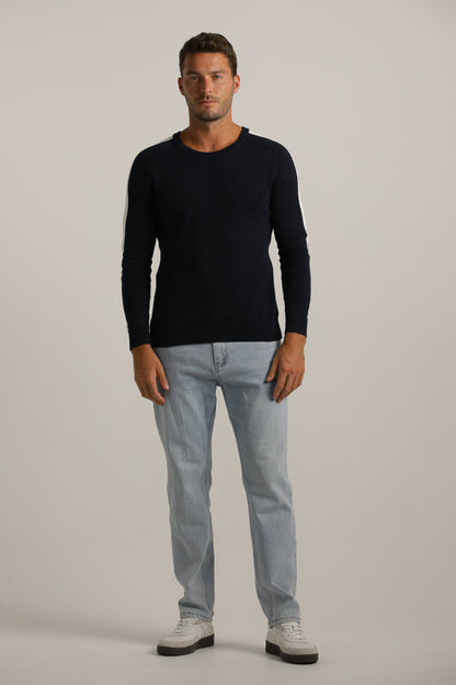 חולצת סריג בגזרת רגלן לגברים | קנת קול