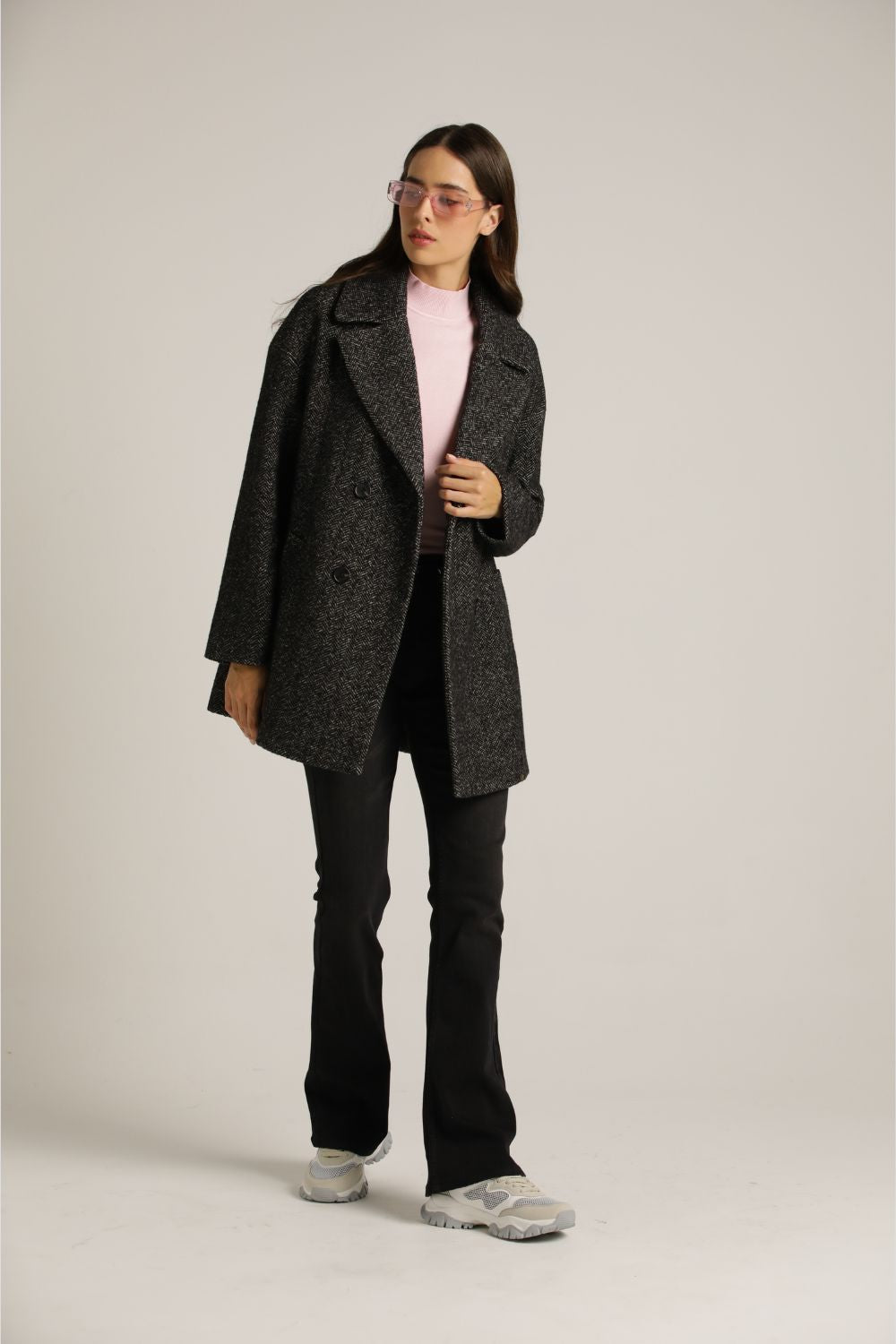 מעיל אלגנטי בגזרת אוברסייז | קנת קול