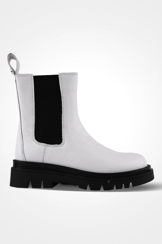 מגפוני עור WHITE - MASHBIR//365