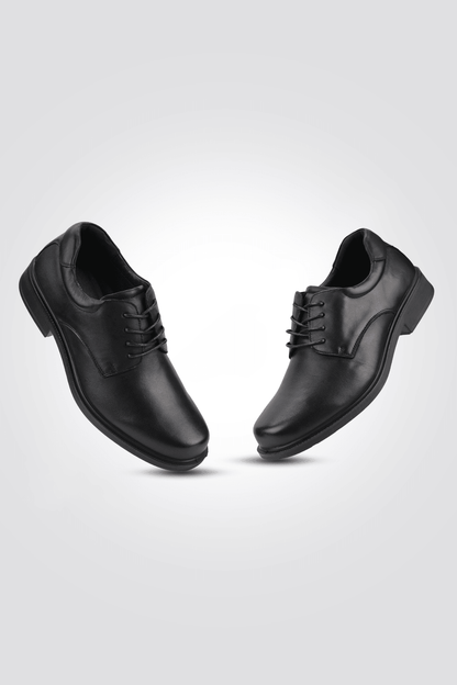 נעל עור אלגנטית לגבר בצבע שחור - MASHBIR//365