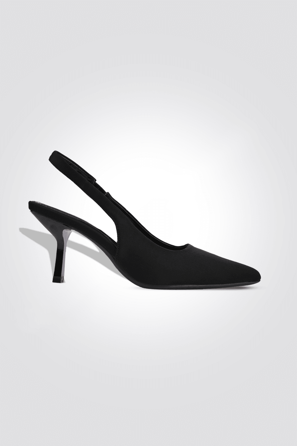 נעל עקב FABRIC SANDAL בצבע שחור - MASHBIR//365