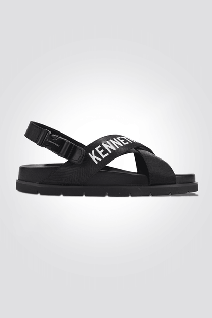 סנדלי FLAT ANKLE STRAP לנשים בצבע שחור - MASHBIR//365