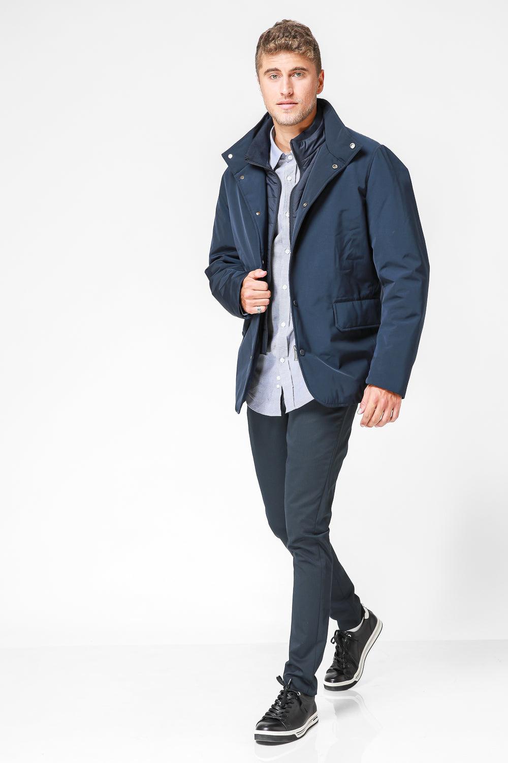 מעיל מרופד צבע NAVY - MASHBIR//365
