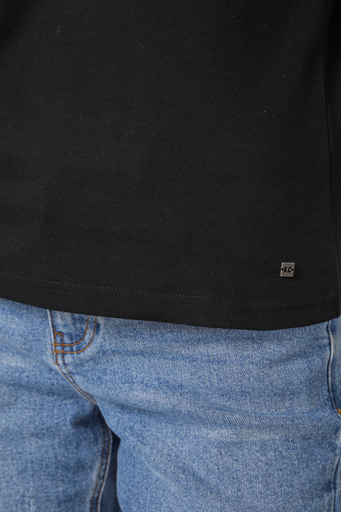 טישירט ארוכה עם מפתח וי | קנת קול