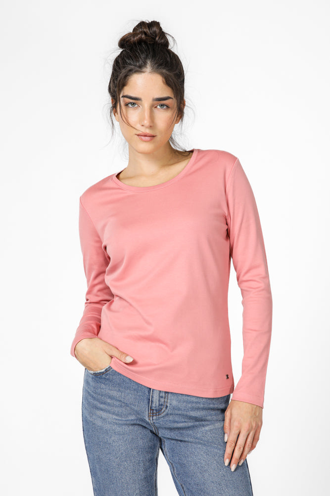 טישירט מפתח עגול לנשים