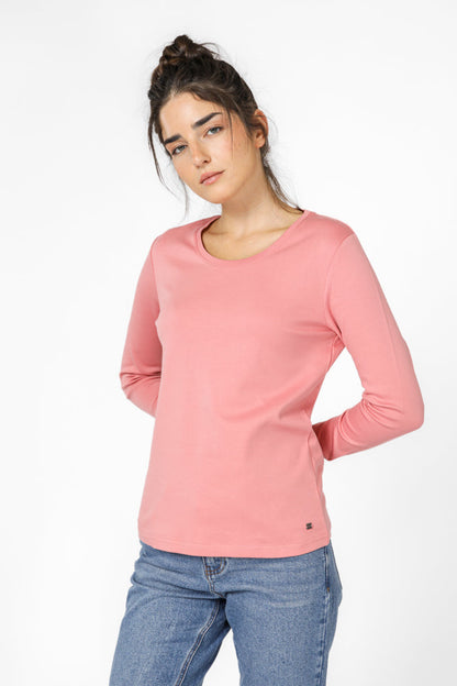 טישירט מפתח עגול לנשים