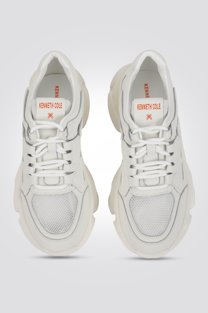 נעלי טריינר לנשים לבן וכתום