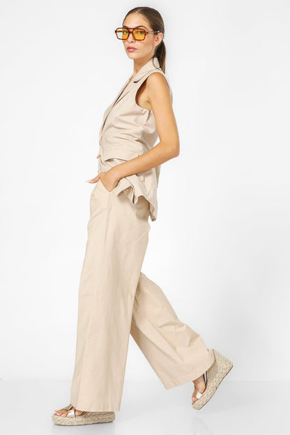 מכנסיים במראה פשתן