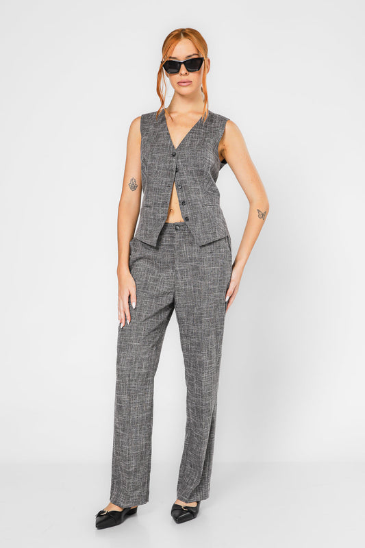 מכנסיים מחויטים בסגנון משבצות | קנת קול