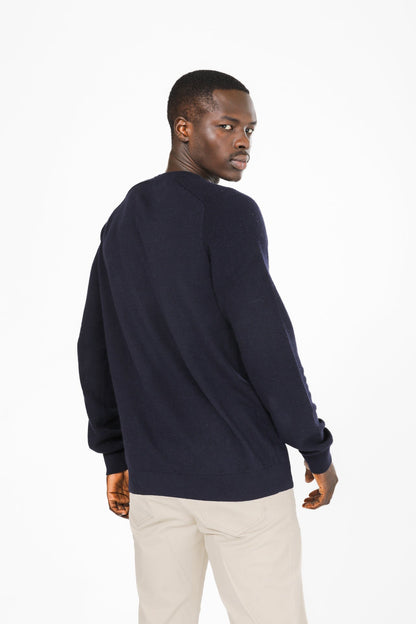 סוודר שרוול רגלן צבע נייבי