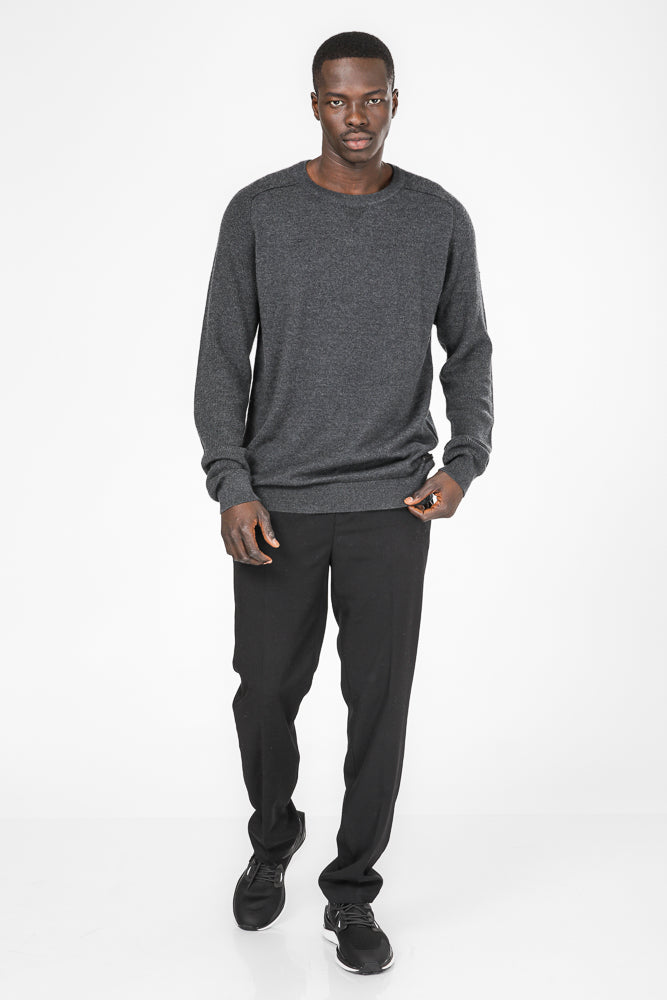 סוודר שרוול רגלן צבע אפור