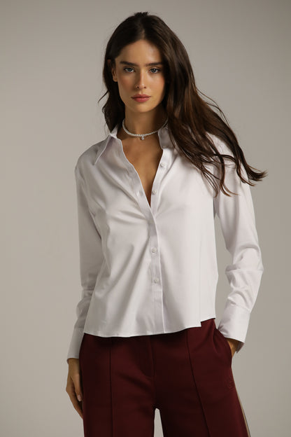 חולצה מכופתרת אלגנטית עם צווארון גדול | קנת קול