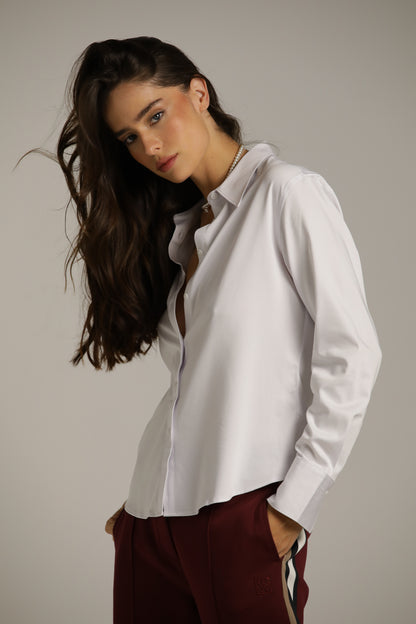 חולצה מכופתרת אלגנטית עם צווארון גדול | קנת קול