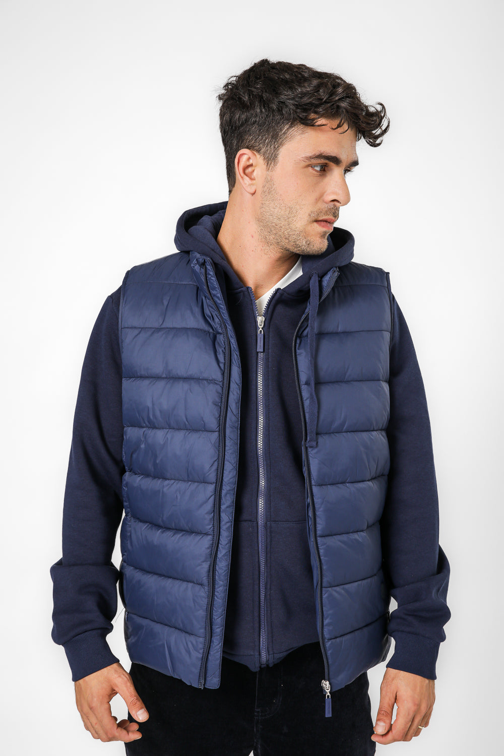 ווסט מרופד עם צווארון גבוה | קנת קול