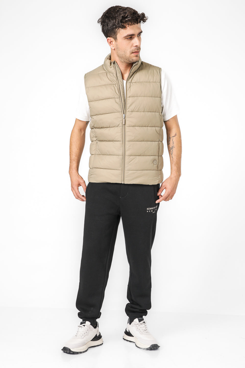 ווסט מרופד עם צווארון גבוה | קנת קול