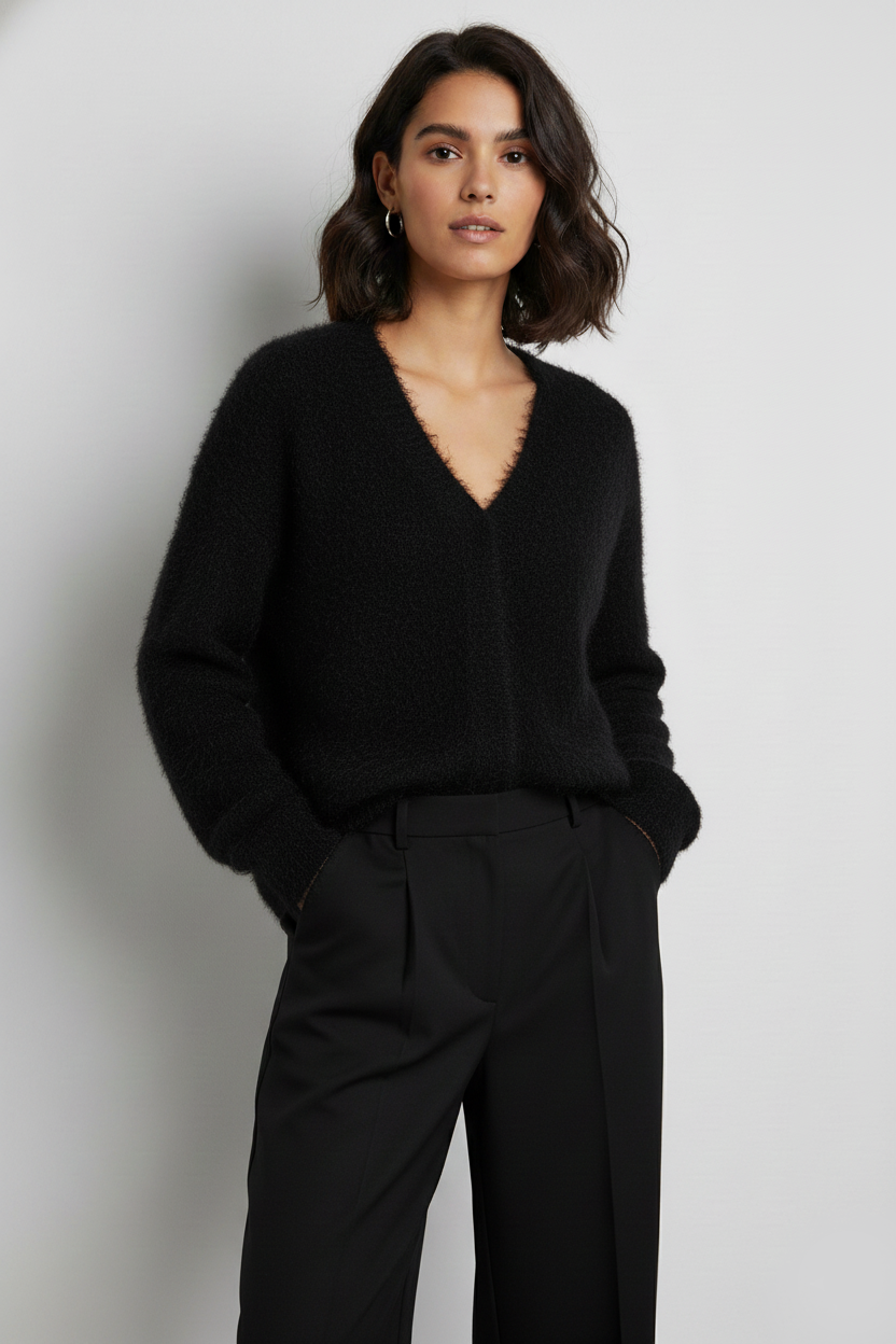 קרדיגן סריג עם מחשוף וי | קנת קול