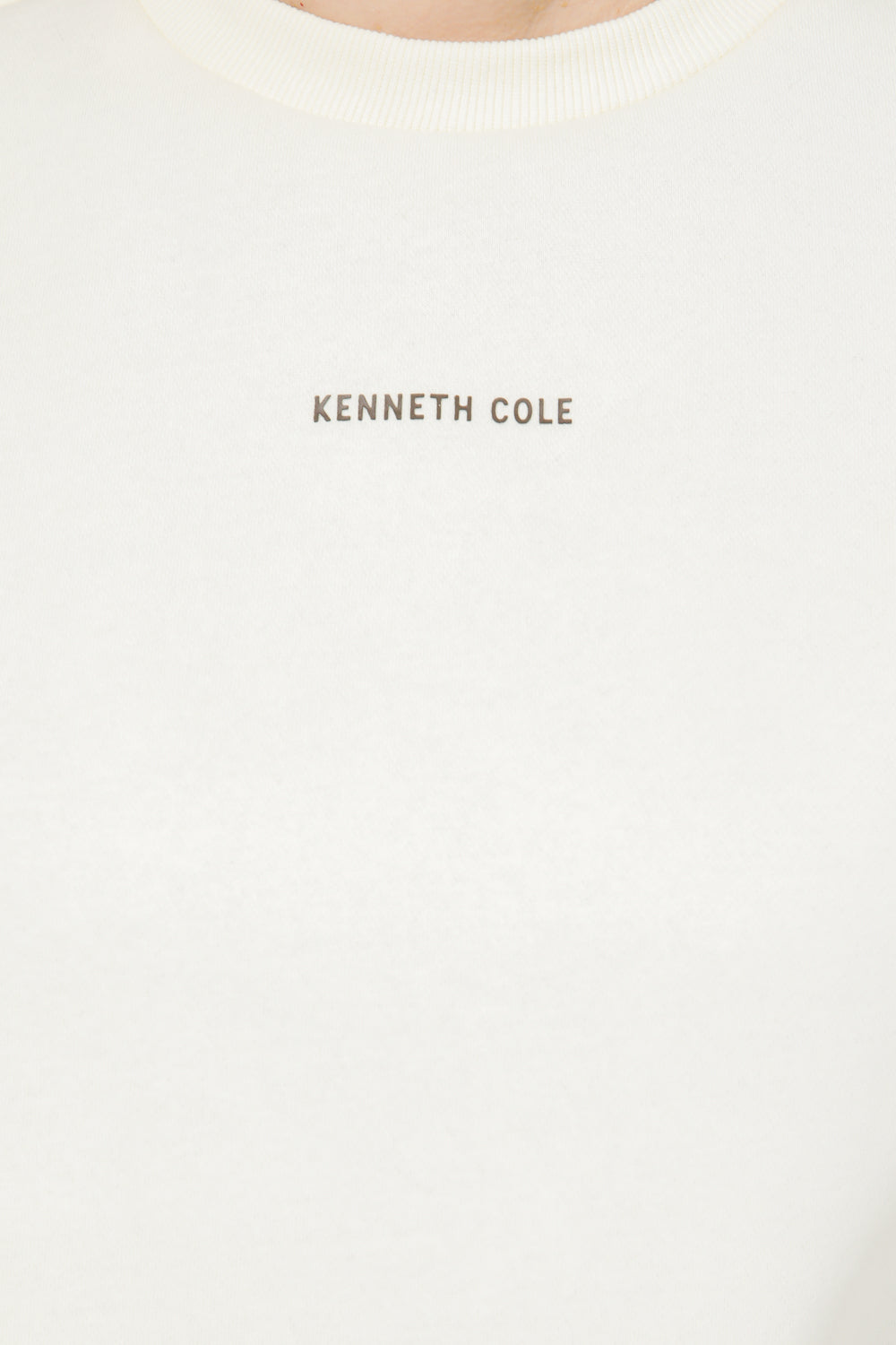 סווטשירט אוברסייז הדפס בגב בצבע קרם