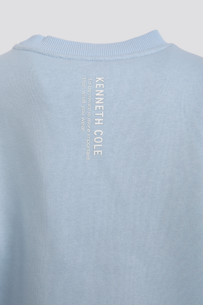 סווטשירט אוברסייז עם שרוך קשירה