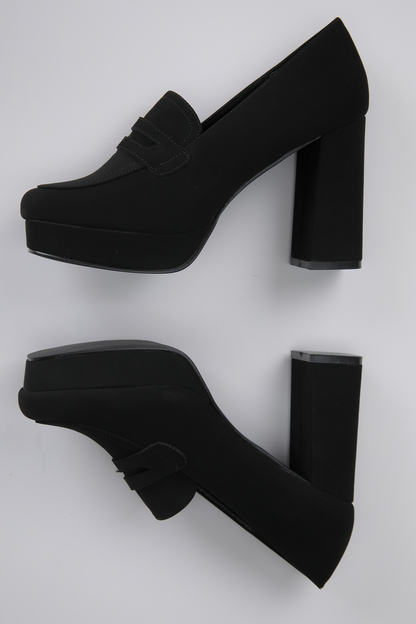 נעלי עקב בסגנון מוקסין | קנת קול