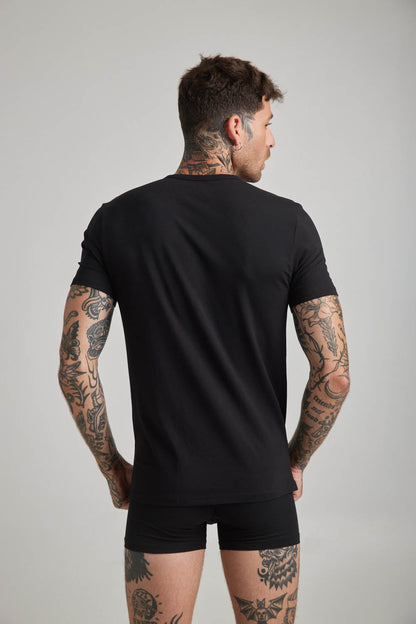 מארז שתי חולצות וי בייסיק לגברים