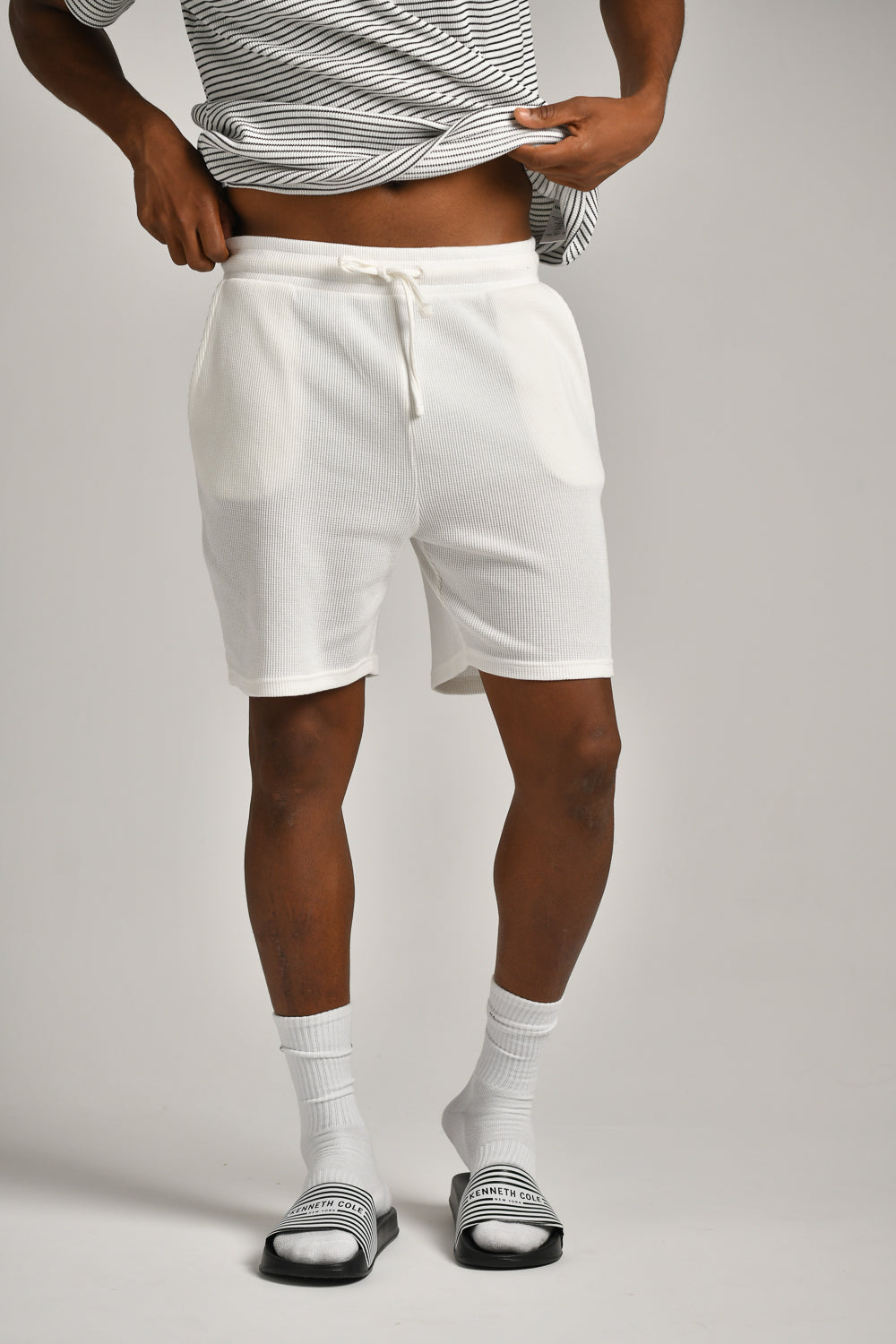 מכנסי ברמודה וואפל לגברים