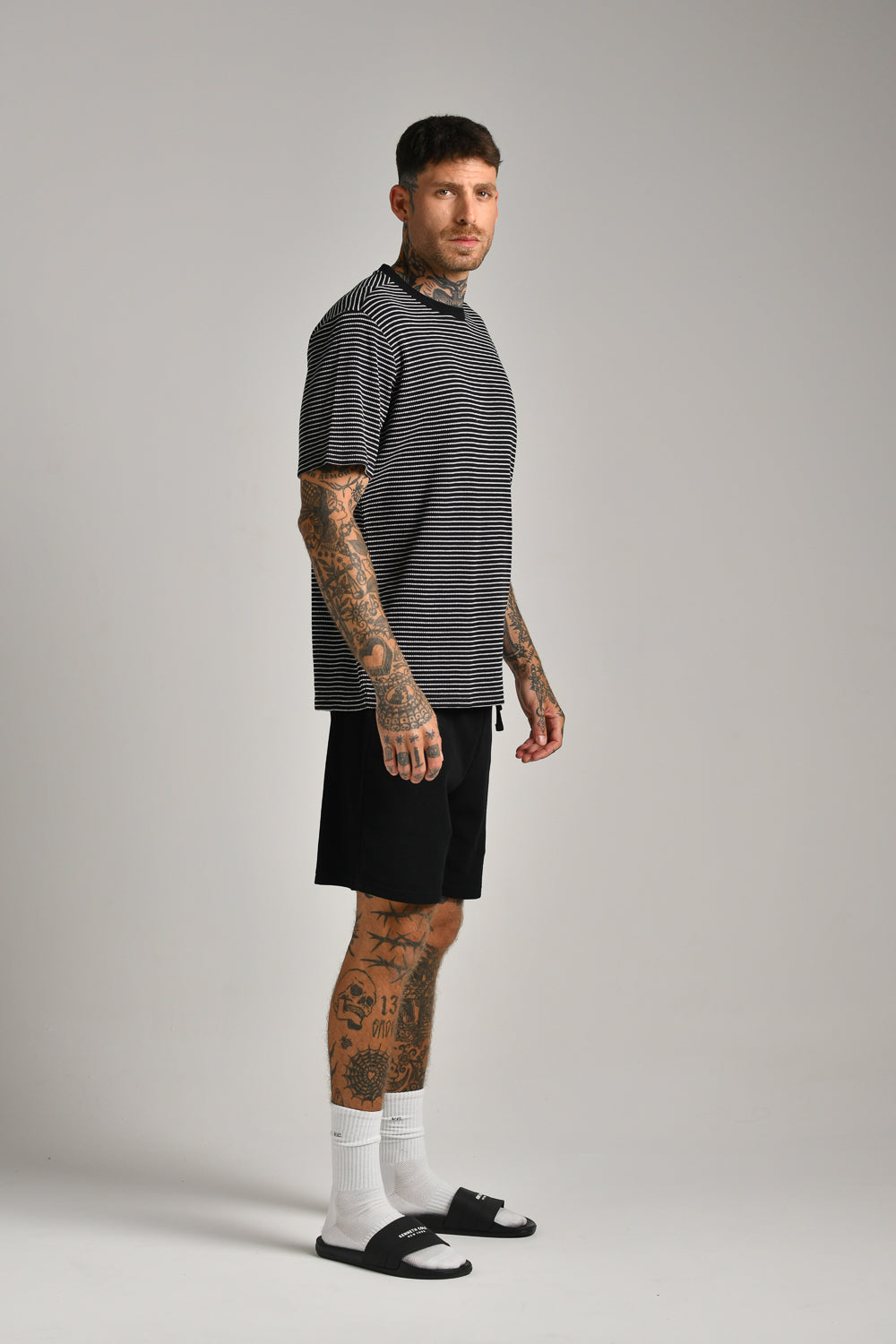 מכנסי ברמודה וואפל לגברים