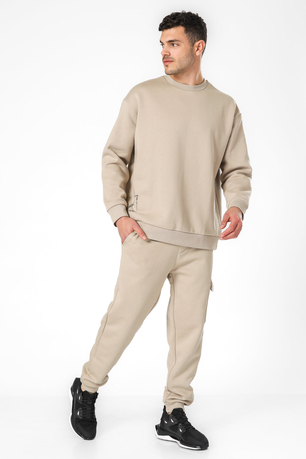 סווטשירט אוברסייז הדפס בגב