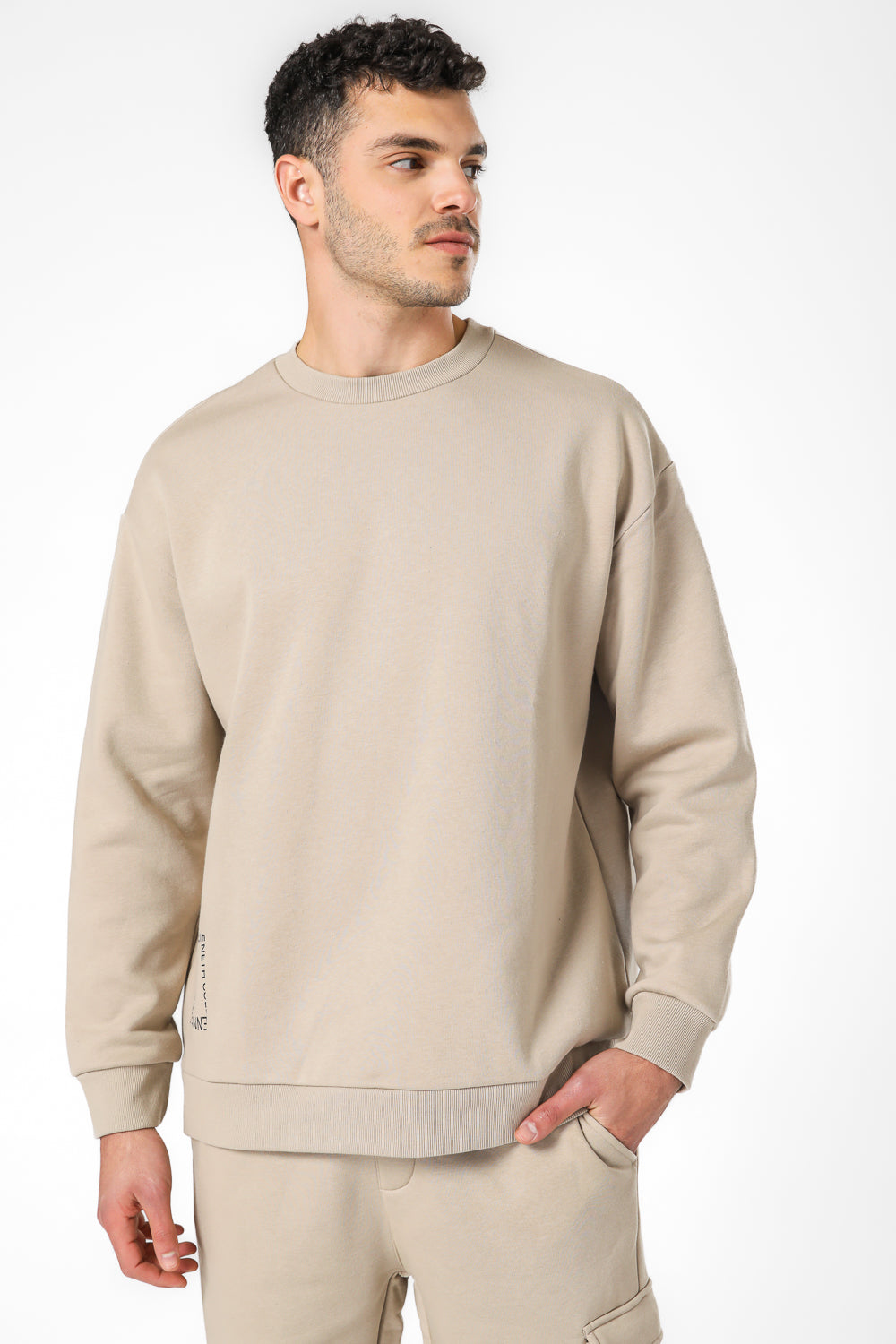 סווטשירט אוברסייז הדפס בגב