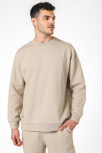 סווטשירט אוברסייז הדפס בגב