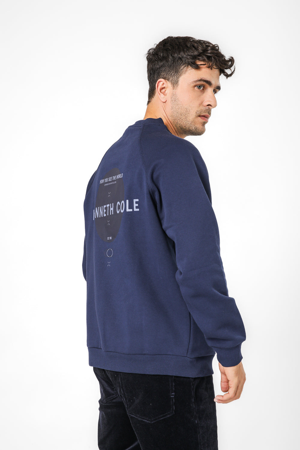 סווטשירט אוברסייז עם הדפס בגב