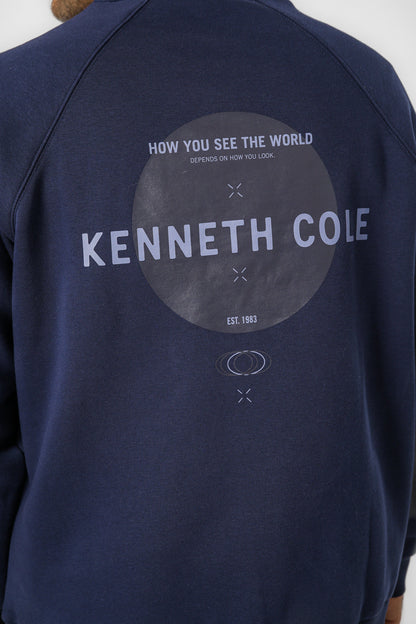 סווטשירט אוברסייז עם הדפס בגב