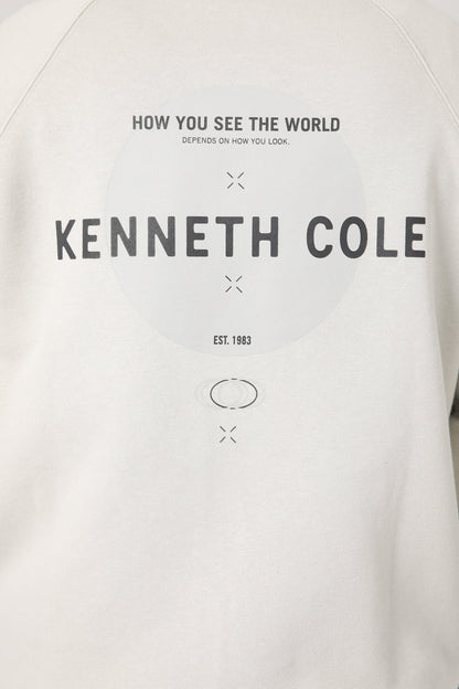 סווטשירט אוברסייז עם הדפס בגב