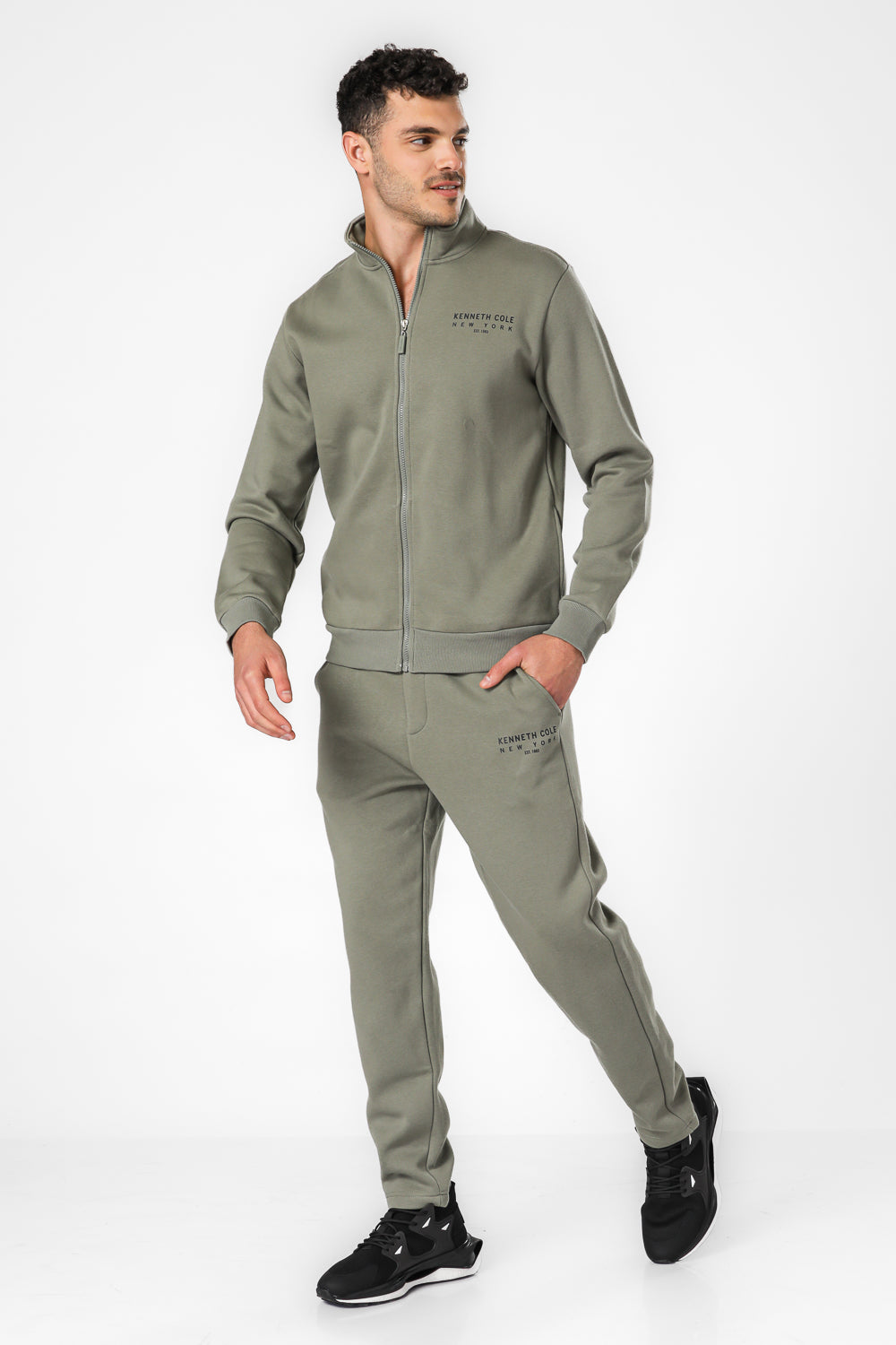 סווטשירט צווארון גולף עם רוכסן