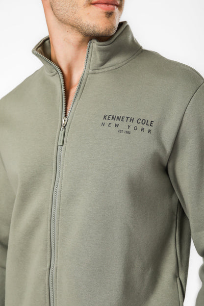 סווטשירט צווארון גולף עם רוכסן