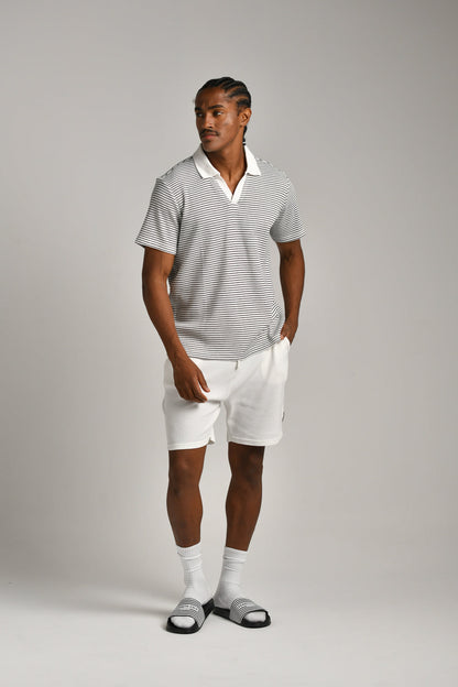 חולצת פולו וואפל פסים