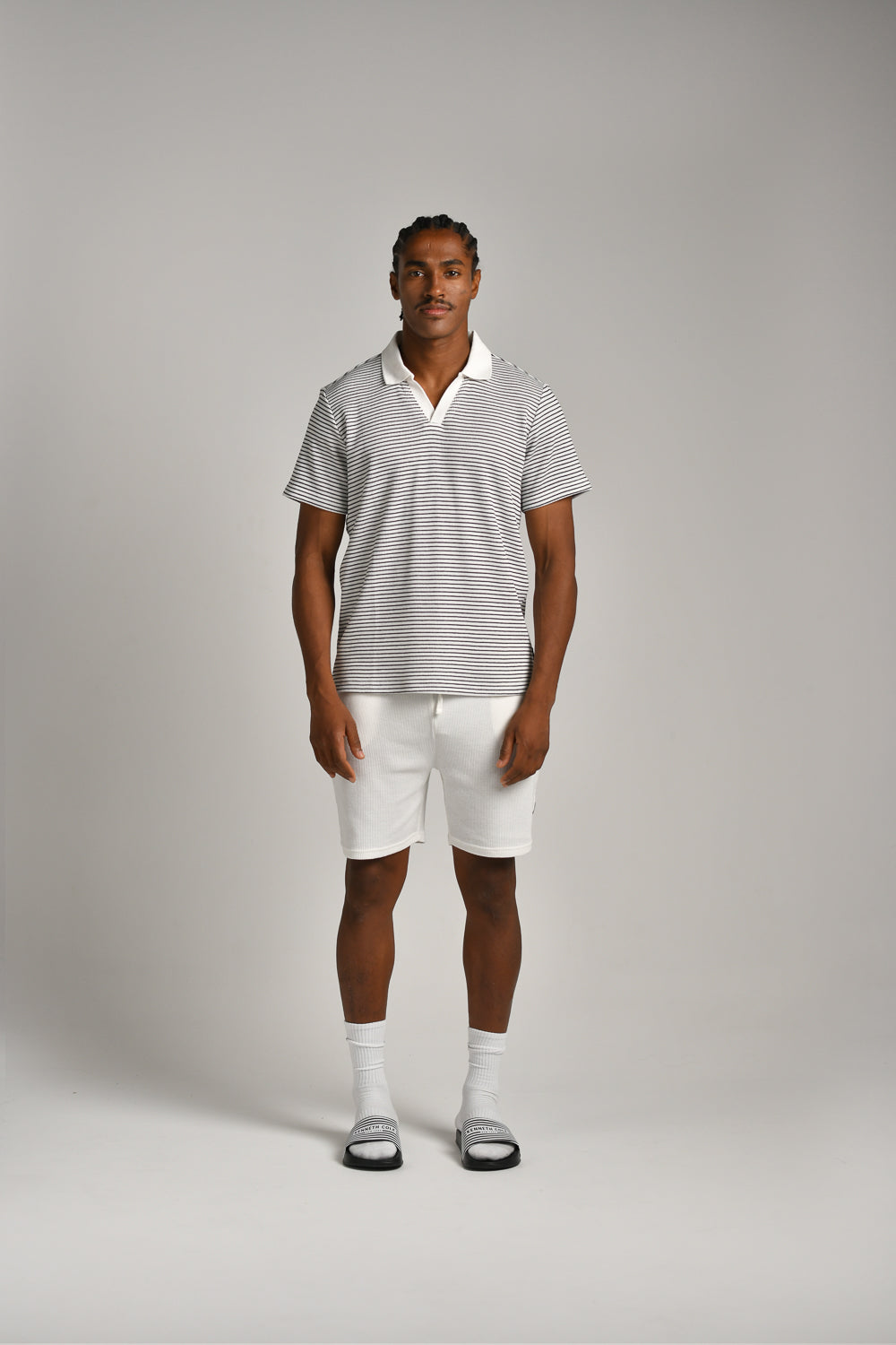 חולצת פולו וואפל פסים