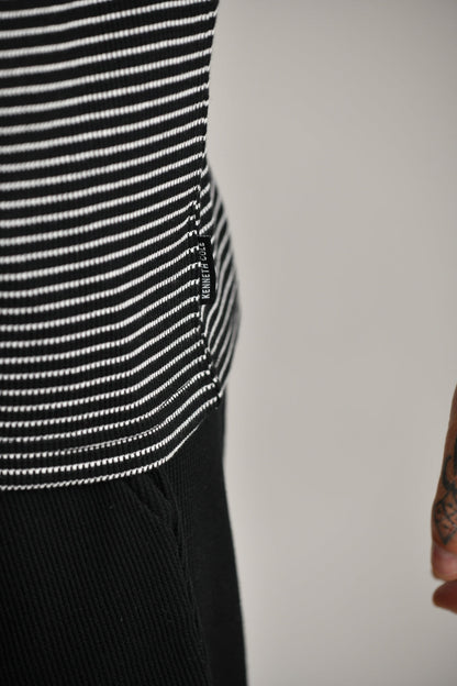 חולצת פולו וואפל פסים