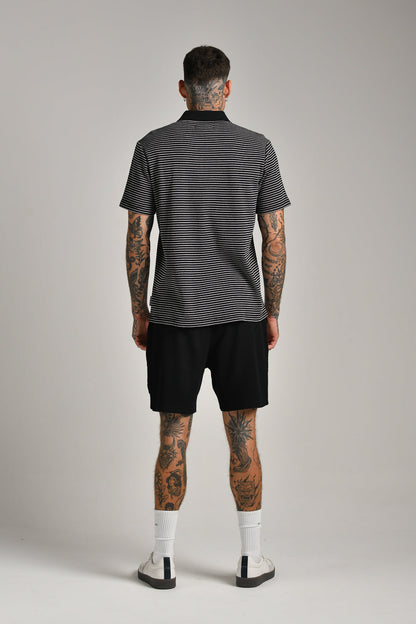 חולצת פולו וואפל פסים