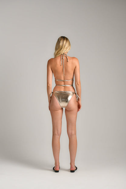 טופ ביקיני TIE BIKINI TOP GOLD לנשים