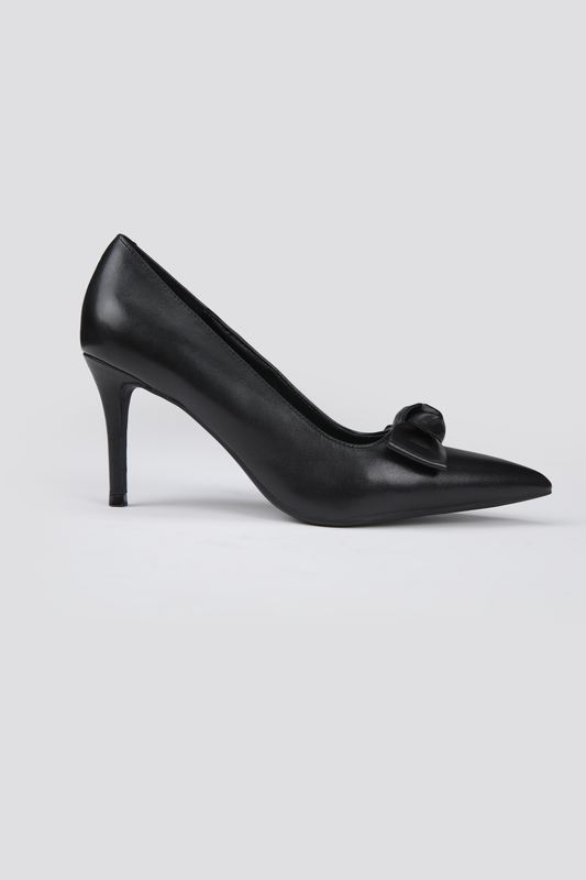 נעלי עקב עם קישוט פפיון | קנת קול