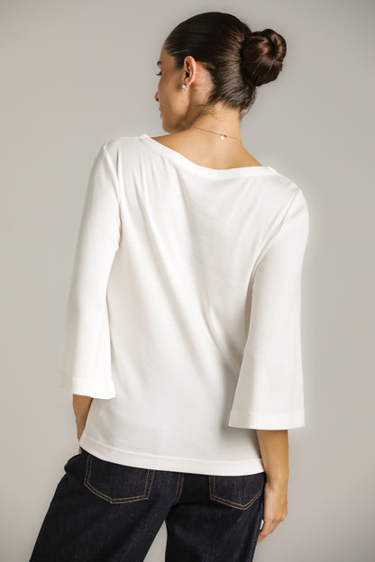 חולצת טי עם שרוולים נפוחים | קנת קול