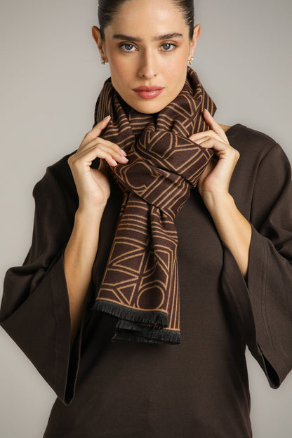 צעיף דו-צדדי ממותג | קנת קול 