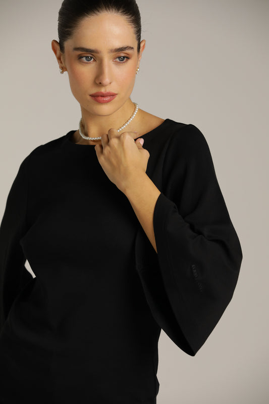 חולצת טי עם שרוולים נפוחים | קנת קול