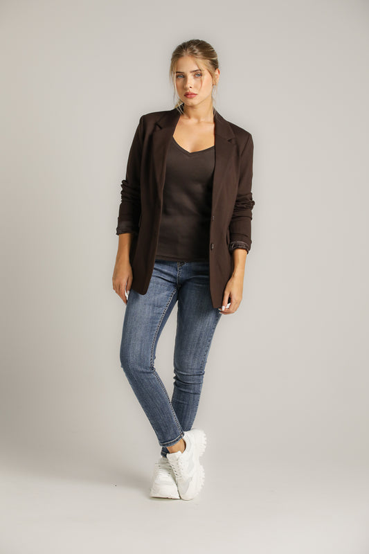 חולצת טי עם מחשוף וי עמוק | קנת קול