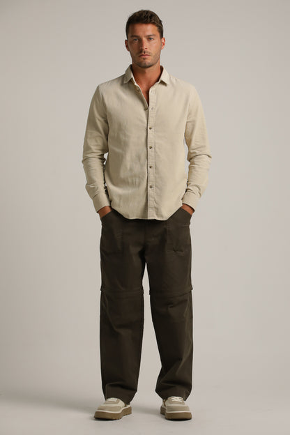 חולצת קורדרוי מכופתרת לגברים | קנת קול