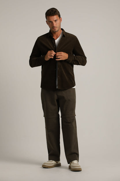 חולצה מכופתרת בסגנון קורדרוי | קנת קול